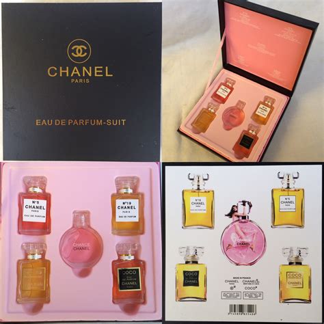 chanel perfume sample set|chanel miniature perfume gift set.